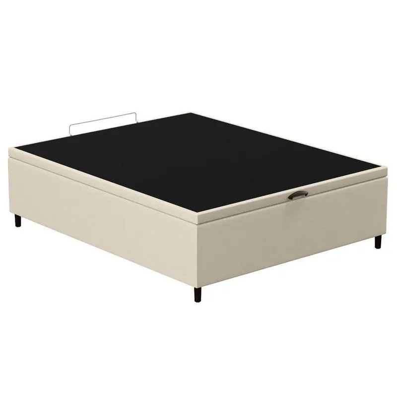 Base Para Cama Box Baú Casal 138x188cm Hit I02 Corano Bege - Mpozenato