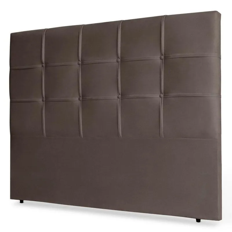 Cabeceira Estofada Cama Box Casal Fiorella 140cm Marrom