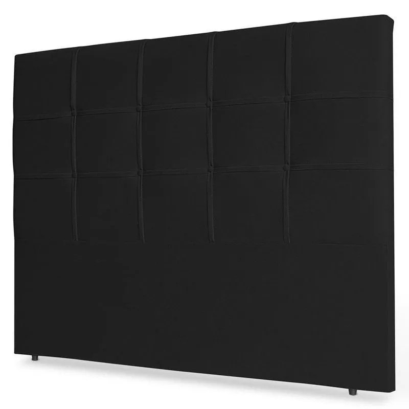 Cabeceira Cama Box Casal Queen Size Fiorella 160cm Preto