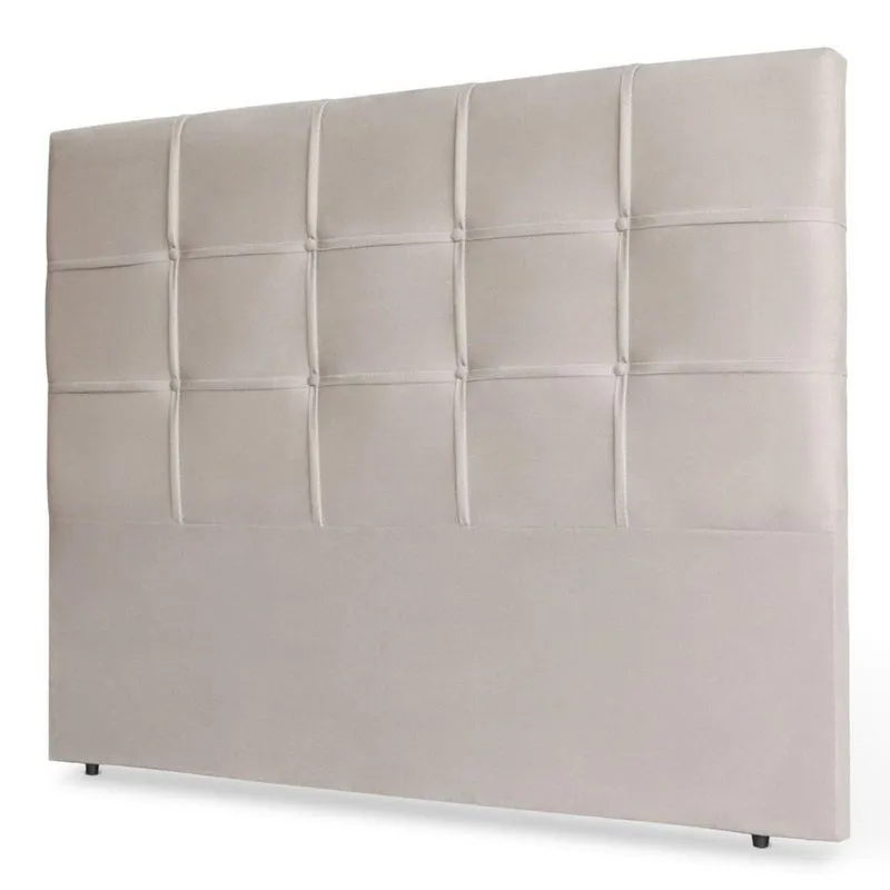 Cabeceira Estofada Box Casal King Size 195cm Marfim