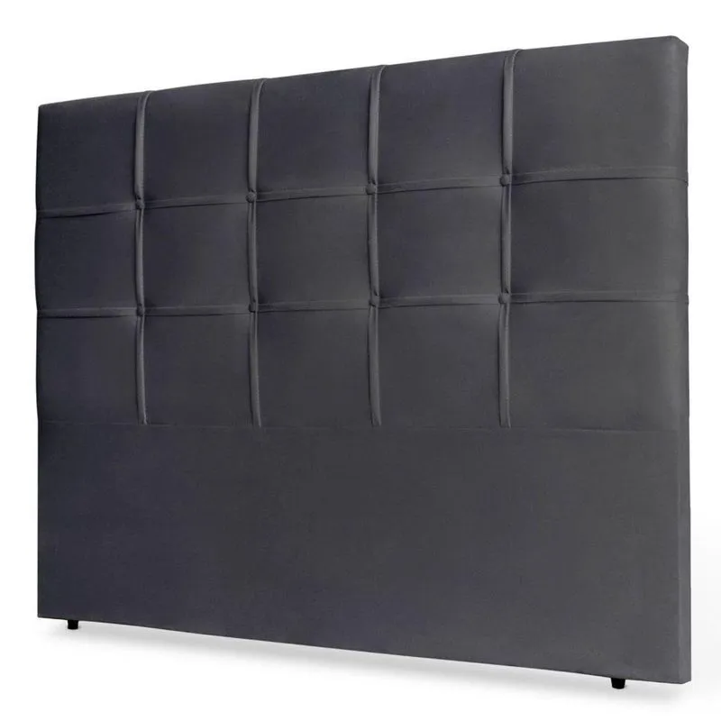 Cabeceira Cama Box Casal King Size Fiorella 195cm Cinza