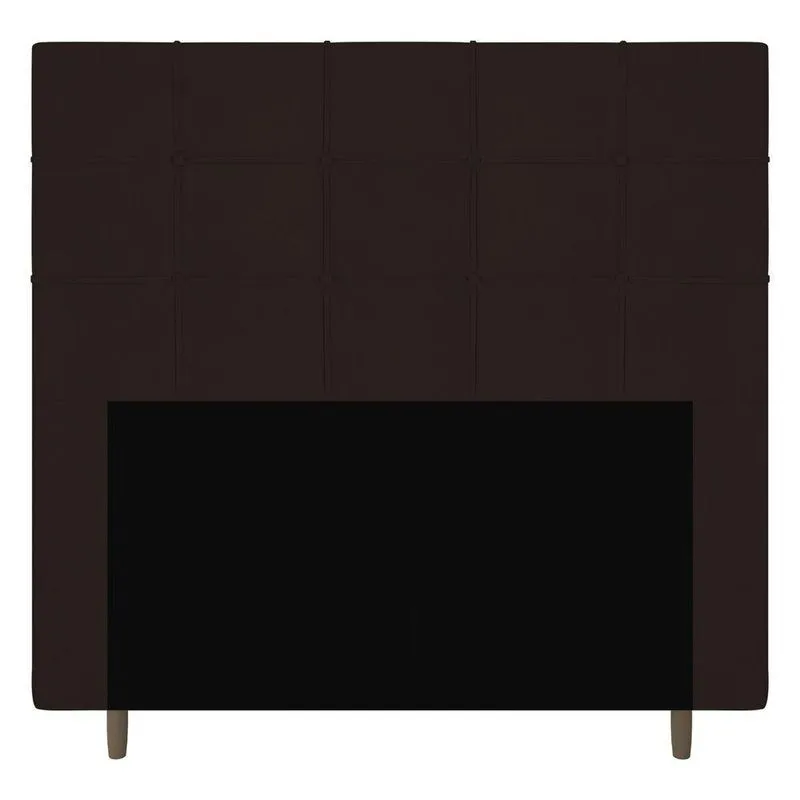 Cabeceira Cama Box Casal King Size Leiria 195cm Marrom