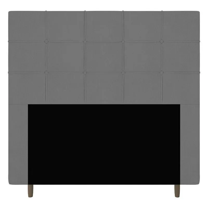 Cabeceira Cama Box Casal King Size Leiria 195Cm Cinza