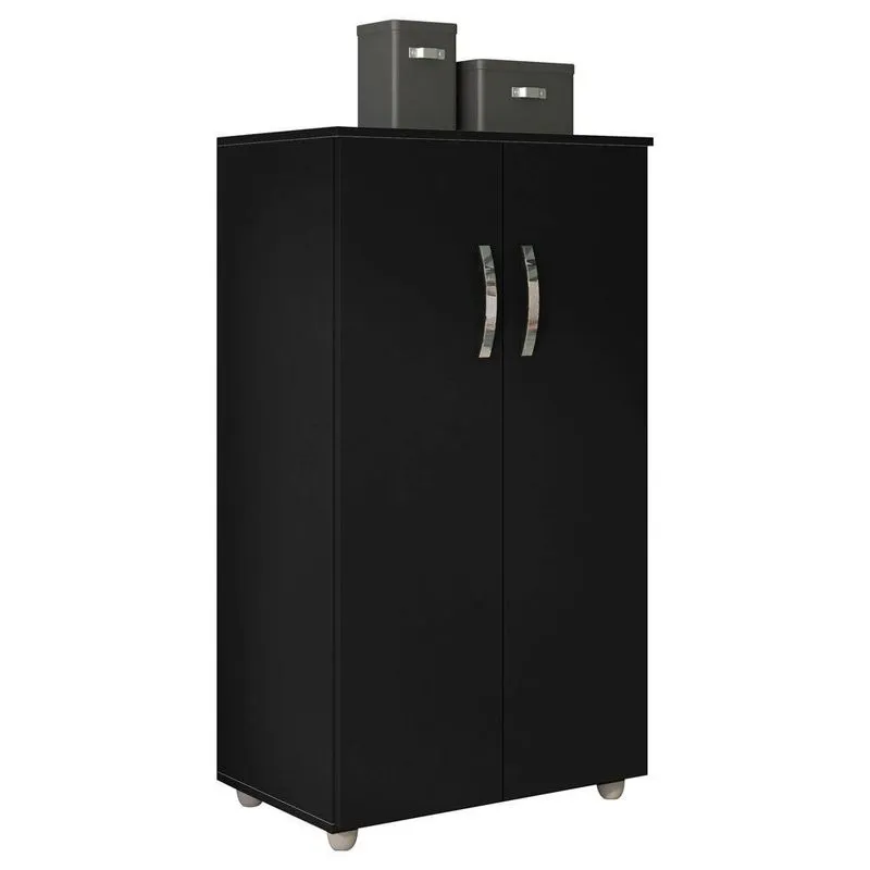 Armário Organizador Multiuso Rosana 2 Portas Preto