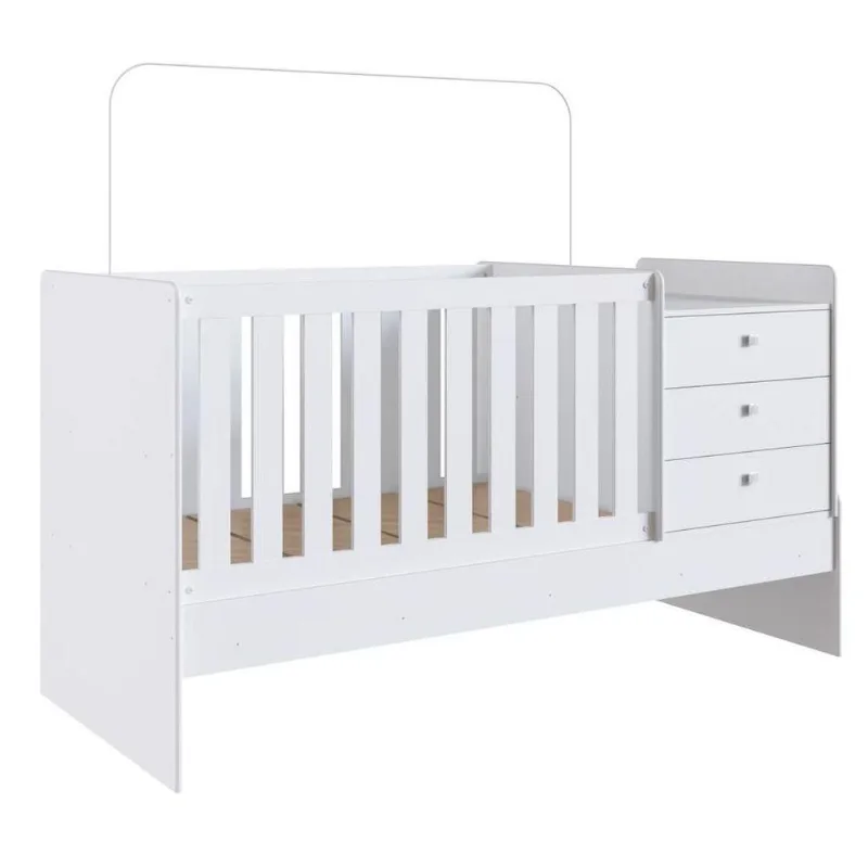Berço Mini Cama Multifuncional Certificado Bb680 Branco