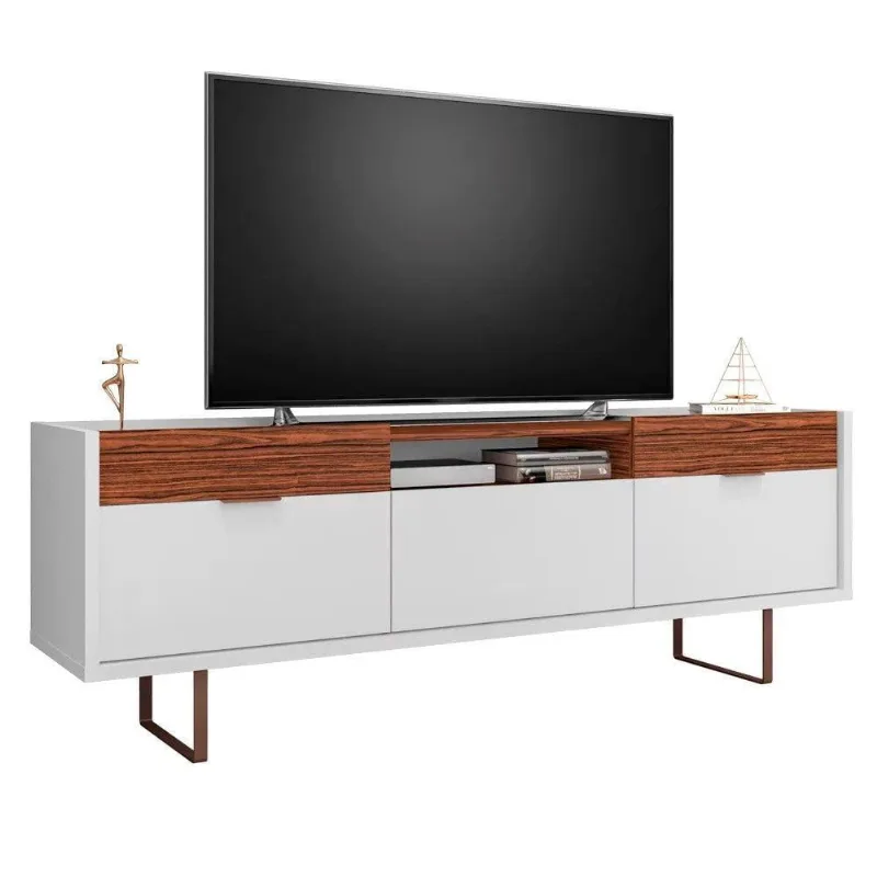 Rack Tv Até 60 Pol. 3 Portas Berlim Branco/ Dakota
