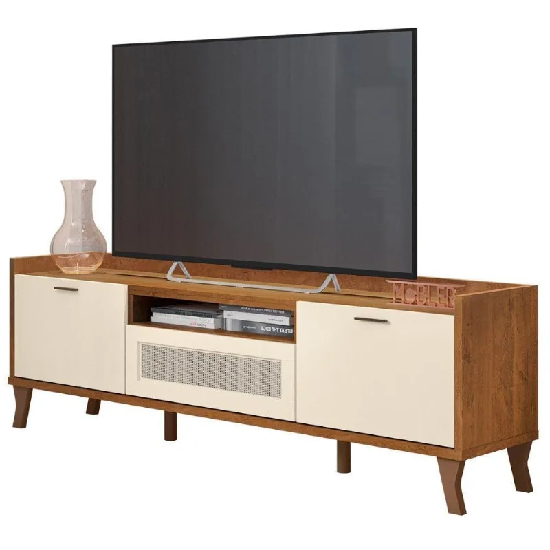 Rack Para Sala 3 Portas 1.8 Arqueon B03 Nature/Off White