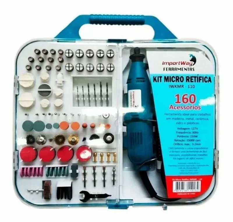 Ferramentas De Uso Manual Kit Micro Retifica 160 Peças