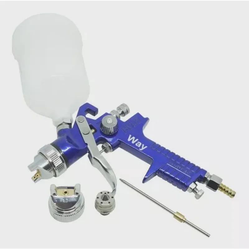 Pistola pintura gravidade hvlp 2 bicos 1,4 E 1,7MM