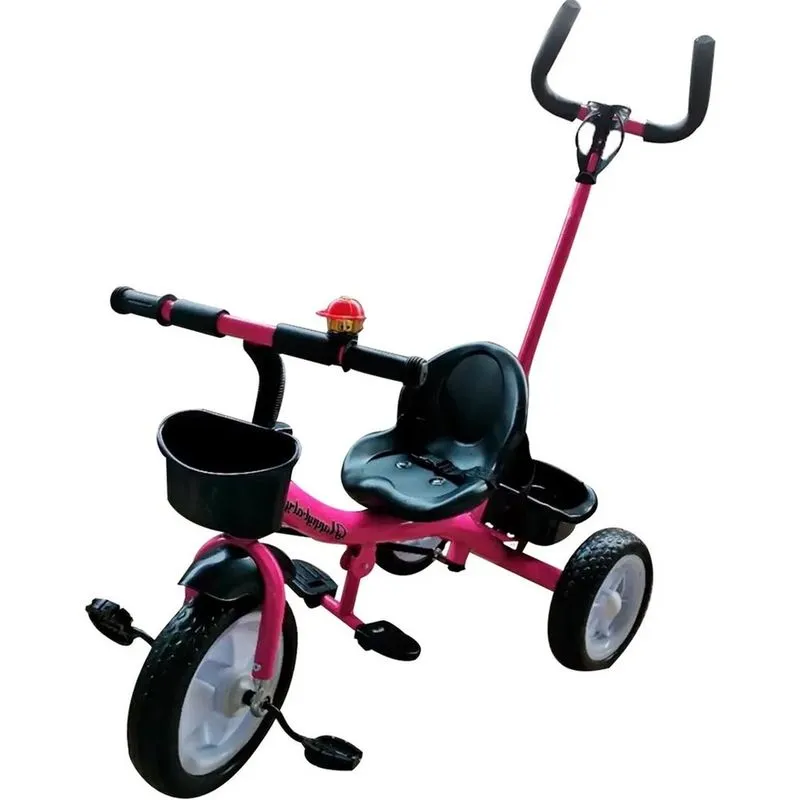 Triciclo Infantil Empurrador Passeio Motoca Velotrol Rosa