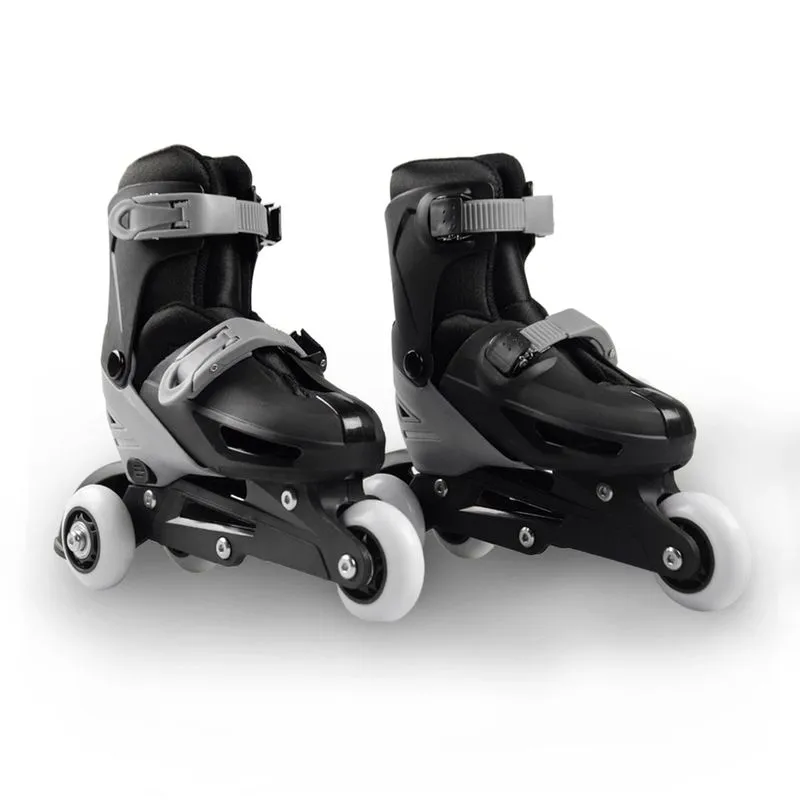 Patins Semi Profissional Roller In-line Tri-line Masculino Feminino Clássico 2 Em 1 Com Freios Tamanho 27 a 30