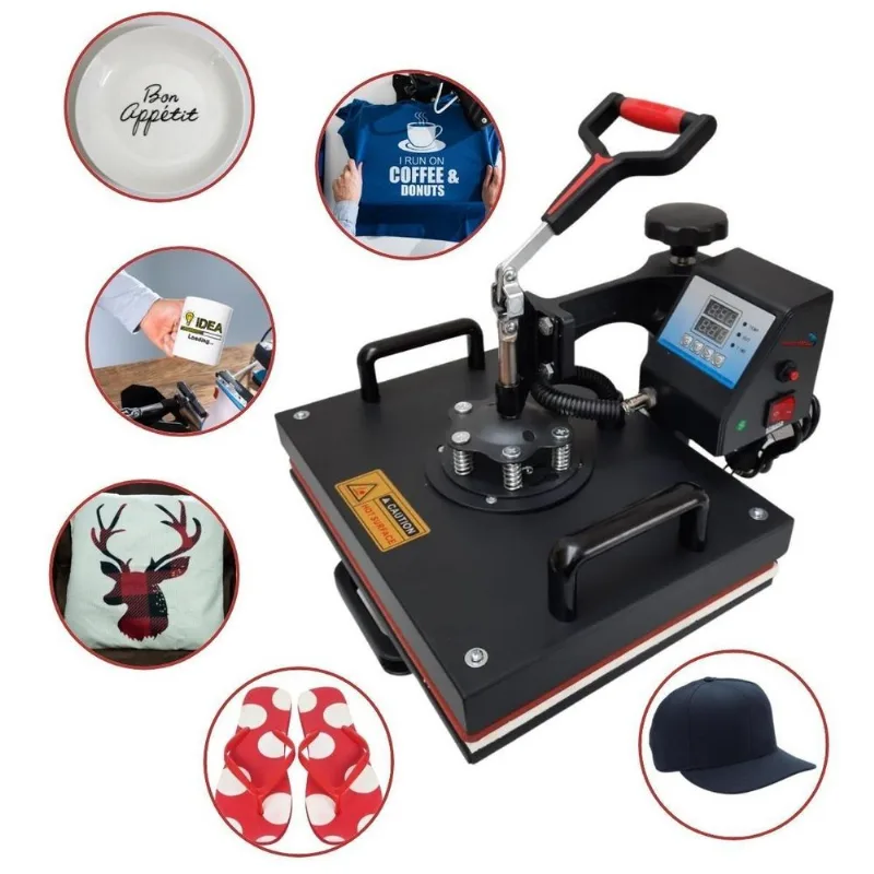 Prensa Térmica Sublimação 10 Em 1 Estampar Iwpts101