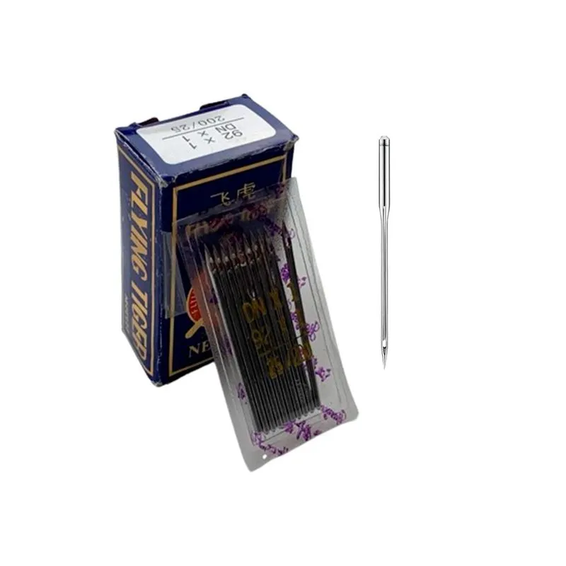 Kit 10 Agulhas Espessura 25 Em Aço Inoxidável Para Máquina de Costura Doméstica Modelo HAX1 Fácil Instalação