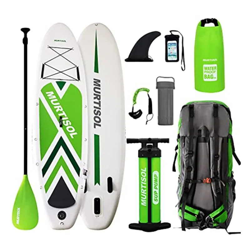 Prancha Surf Stand Up Paddle Inflavel Com Bomba 10,6 Pes Verde Go2021460199096vd Importway