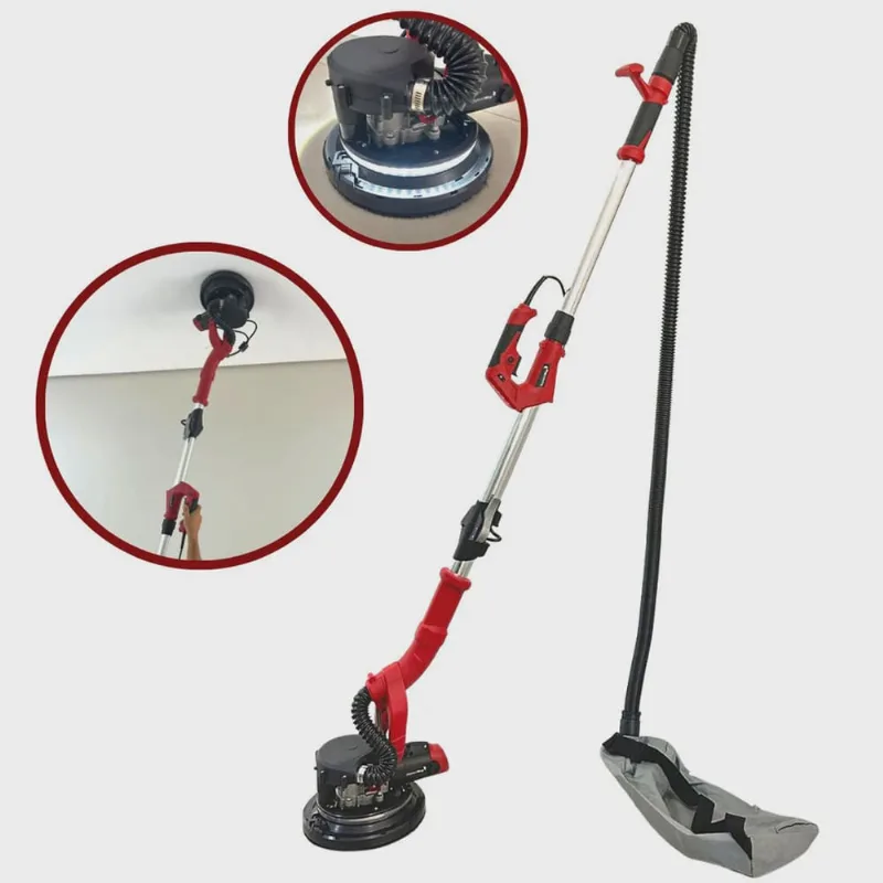 Lixadeira Parede Teto Telescópica Elétrica 750W Led Saco Coletor Importway Iwlpt750 Profissional
