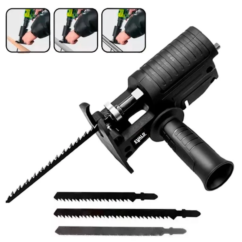 Adaptador Serra Sabre Tico-Tico Para Furadeira Parafusadeira evkstt evald