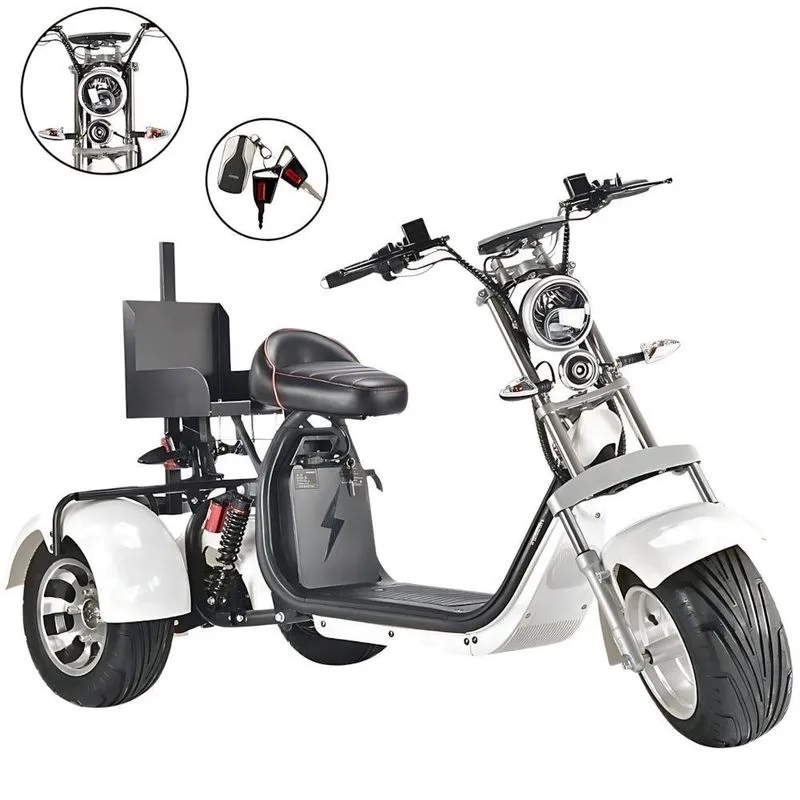 Moto Elétrica Scooter 2000W com 3 Rodas importway