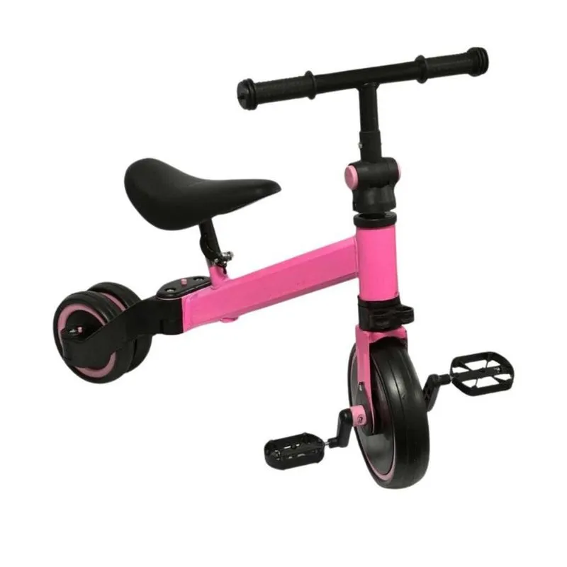 Bicicleta Equilíbrio 2 Em 1 Importway Bw312rs Preto E Rosa