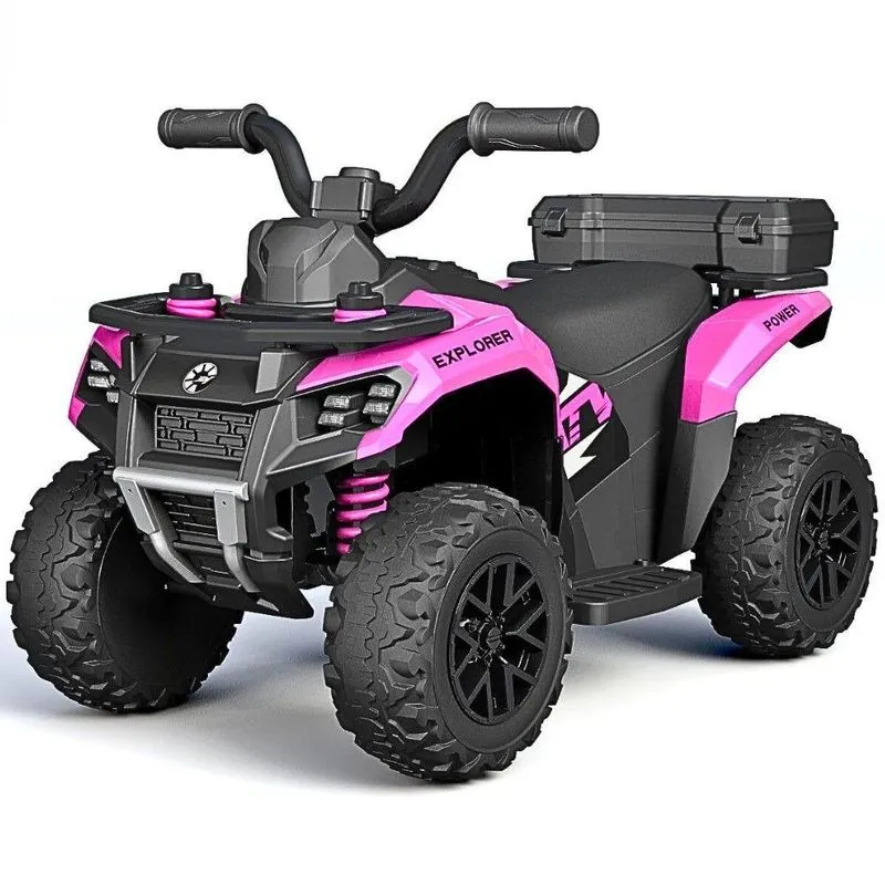 Mini Quadriciclo Elétrico Infantil 6v Rosa Importway