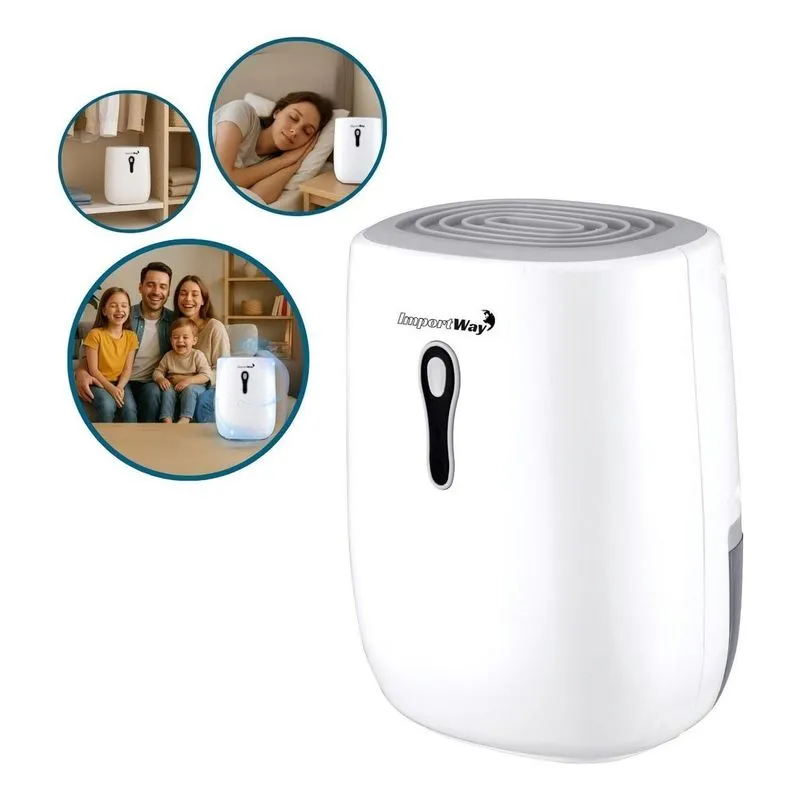Desumidificador Ar Antimofo Portátil 500ml Até 250ml/dia 15m