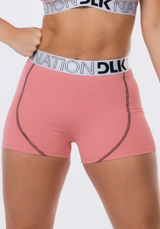Short Nation Com Elástico Na Cintura Rosa Dlk ROSA / P