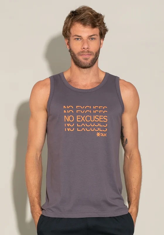 Regata For Men No Excuses Azul Marinho Dlk CINZA / M