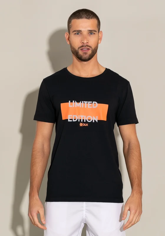 Camiseta Manga Curta For Men Motivation Preta Dlk PRETO / P
