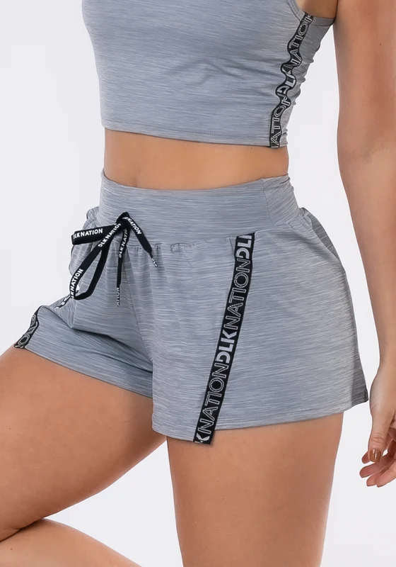Short Com Detalhe Frontal Nation Cinza Dlk CINZA / GG