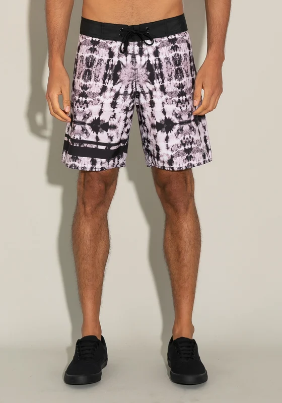 Bermuda For Men Bolso Lateral Tie Dye Preto Dlk PRETO E BRANCO / 44