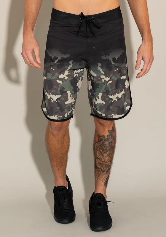 Bermuda For Men Fechamento Em Velcro Camuflado Fumê Dlk PRETO / 46