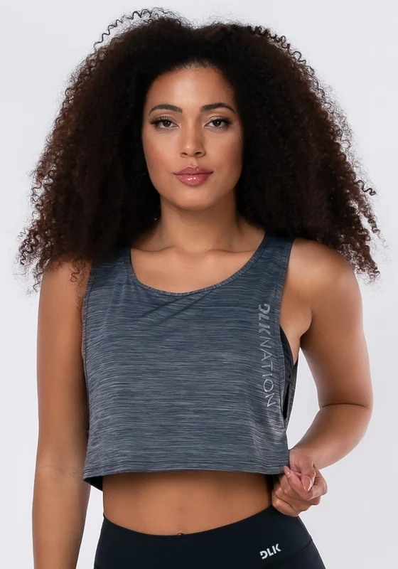 Cropped Sem Bojo Nation Grafite Dlk CINZA / GG