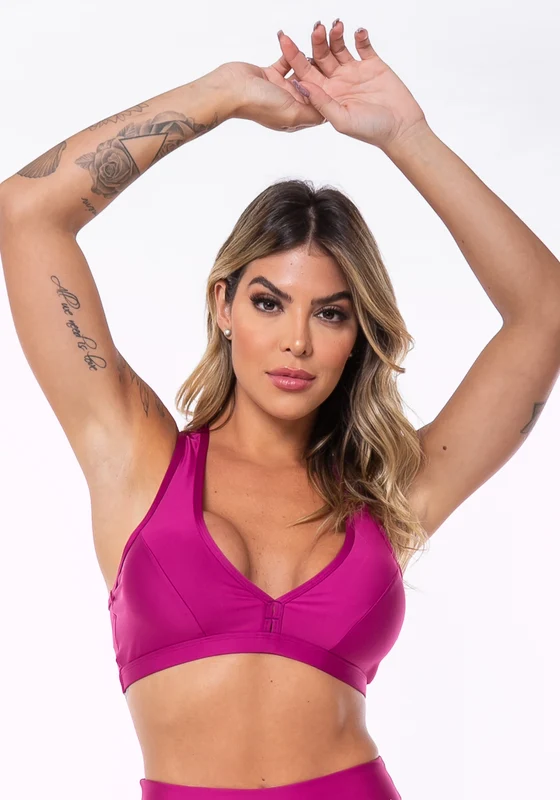 Top Equilibrium Pink Com Bojo Modelo Nadador Dlk PINK / G
