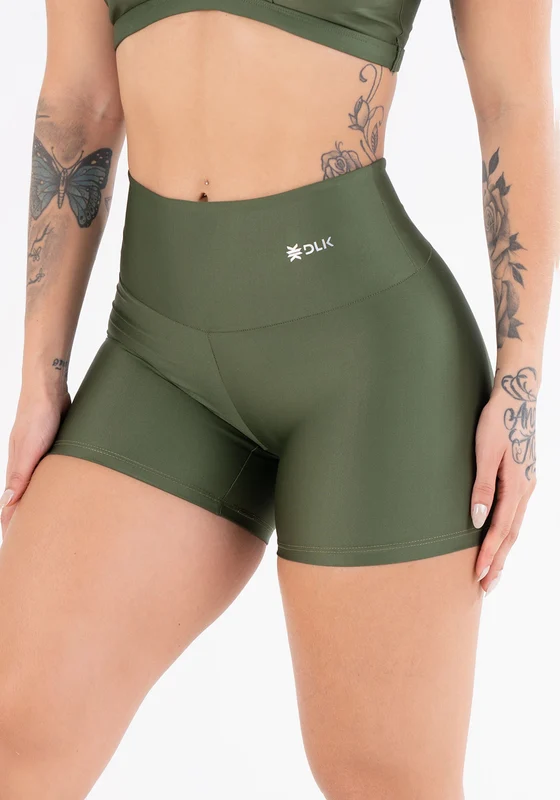 Short Equilibrium Verde Militar com Cós Largo Dlk VERDE / M