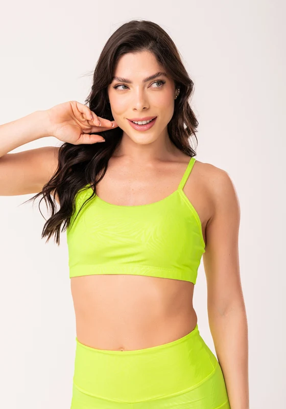 Top Com Bojo Shine Amarelo Texturizado Dlk AMARELO / GG