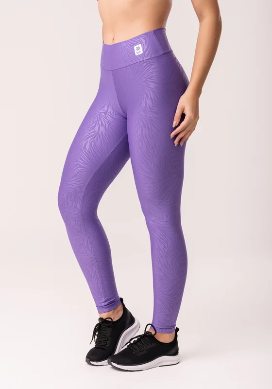 Calça Legging Shine Lilás Texturizada Dlk ROXO / G