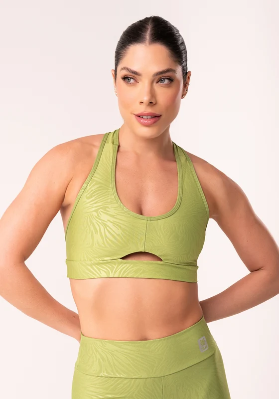 Top Shine Verde Texturizado Cut Out Dlk VERDE / G