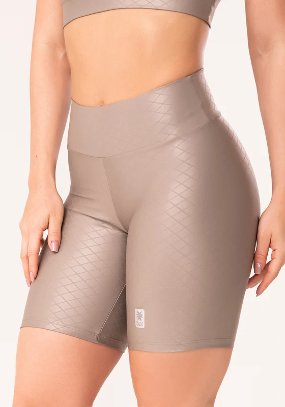 Bermuda Shine Nude Textura Quadriculada Dlk NUDE / P