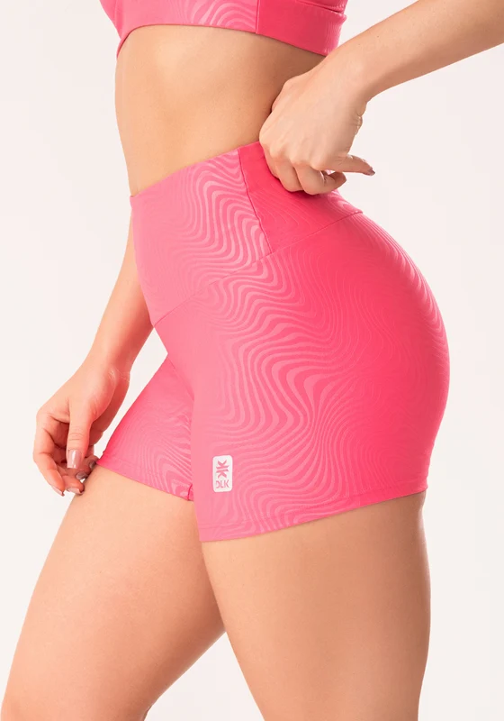 Short Shine Rosa Texturizado Ondas Dlk ROSA / P