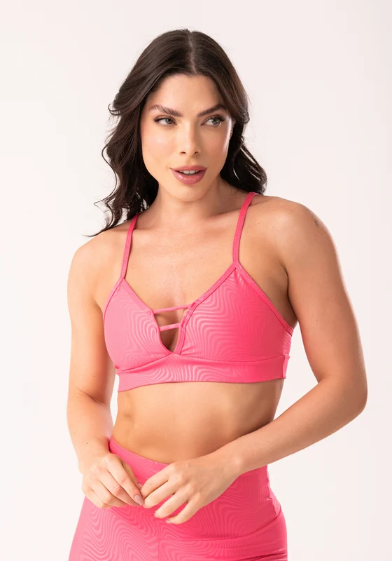 Top Shine Rosa Texturizado Ondas Dlk ROSA / GG
