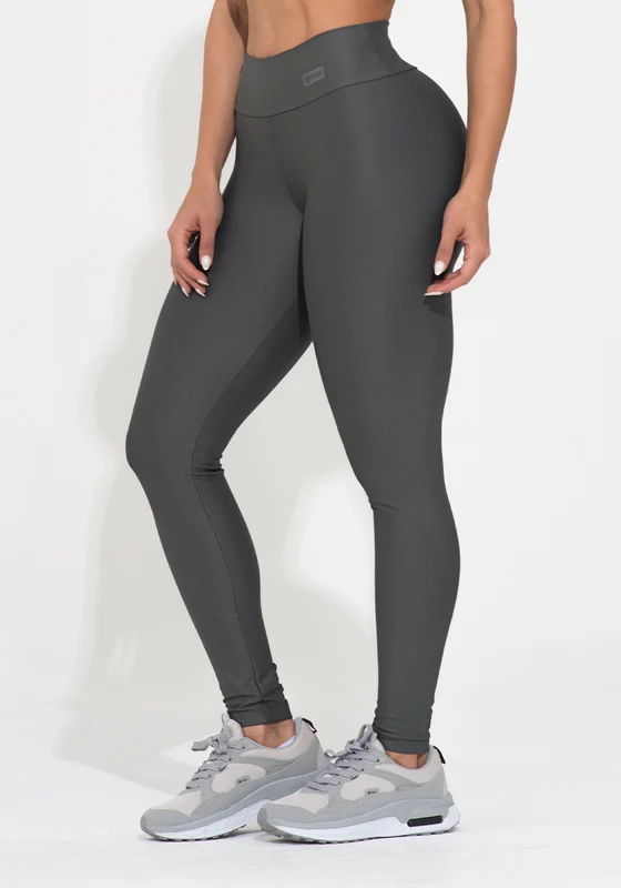 Legging Fitness Feminina Chumbo Action Dlk CINZA / M