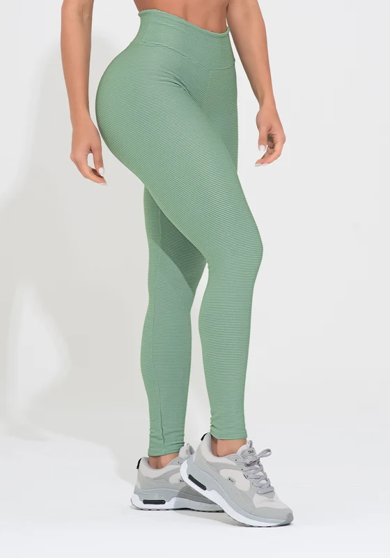 Legging Fitness Feminina Verde Canelada Action Dlk VERDE / G