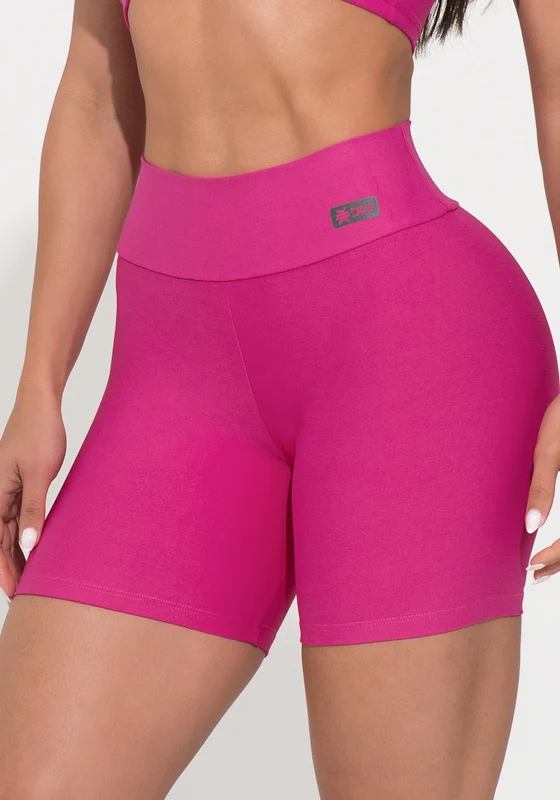 Short Fitness Feminino Pink Action Dlk ROSA / GG
