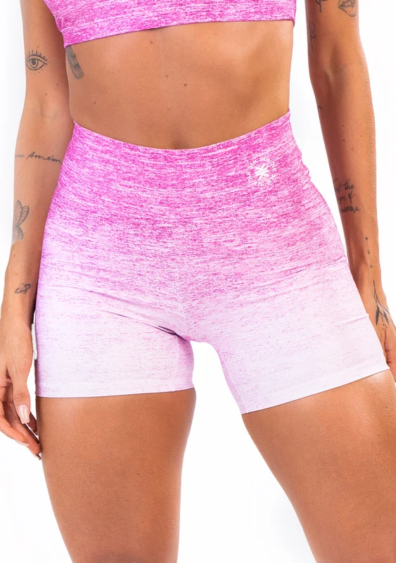 Short Fitness Feminino New Printed Estampado Melange Rosa Dlk ROSA / P