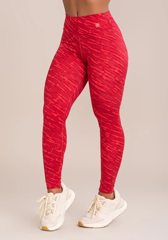 Legging Fitness Feminina Euphoria Estampa Brush Pink Dlk VERMELHO / M