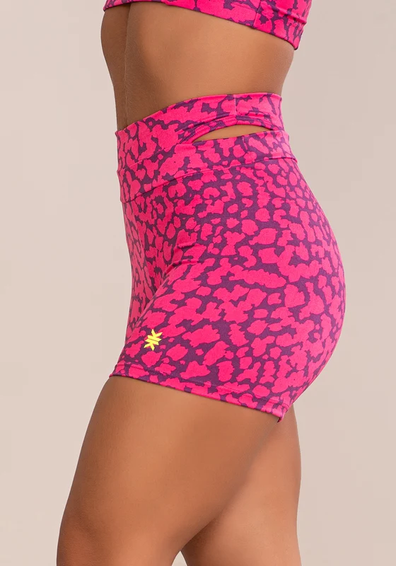 Short Fitness Feminino Euphoria Com Detalhe Vazado Spot Pink Dlk PINK / M