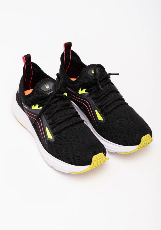 Tênis Esportivo Feminino Preto Com Branco Dlk PRETO / 36