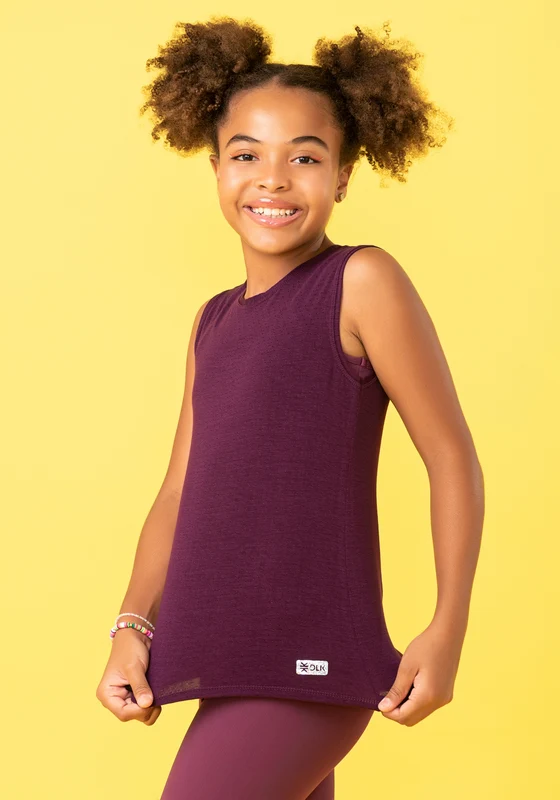 Camiseta Infantil Básica Vinho Dlk VINHO / 7/8