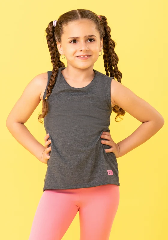 Camiseta Infantil Básica Grafite Dlk CINZA / 7/8