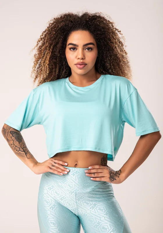 Cropped Feminino Verde Manga Curta Flow Dlk VERDE / M
