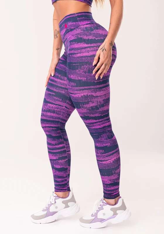 Legging Fitness Feminina Pink Estampada Disruption Euphoria Dlk ROXO E ROSA / G